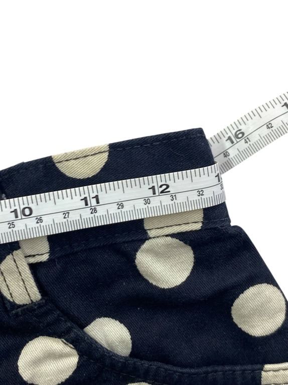 STEFANEL MINIGONNA A POIS BLU/BIANCO DONNA XS