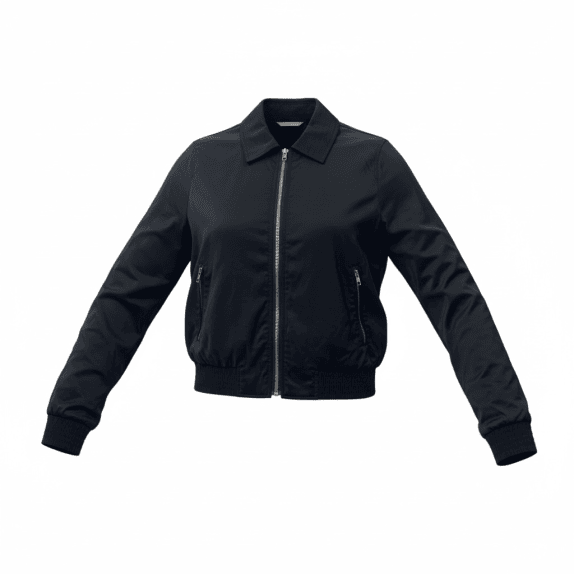 Stefanel Μπουφάν Lightweight Bomber Minimal Μαύρο Γυναικείο M