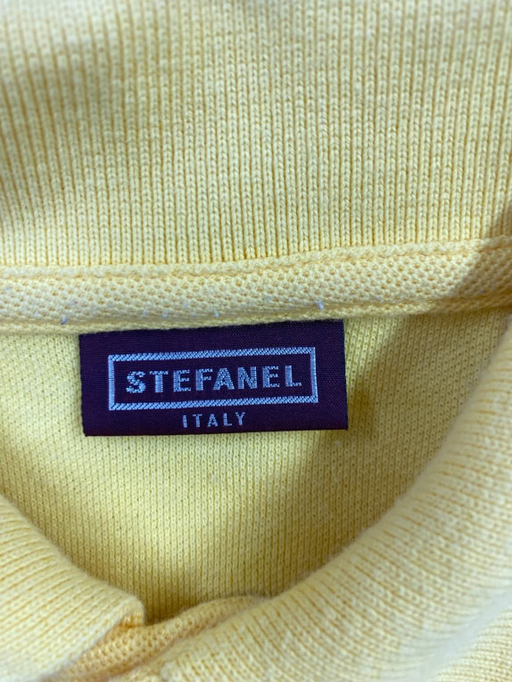 Stefanel Polo Maglia Casual Giallo Uomo XL