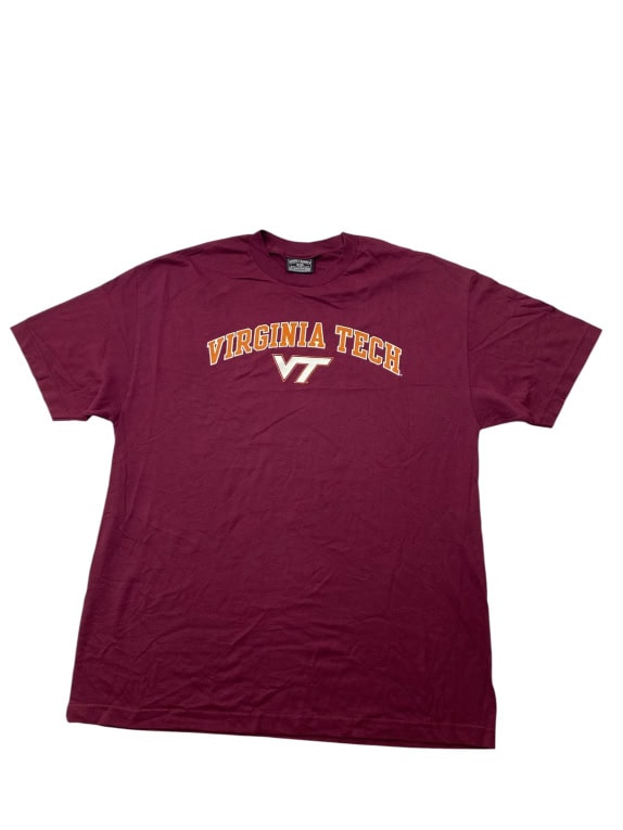 Steve & Barry’s Virginia Tech T-Shirt Μπορντό Unisex