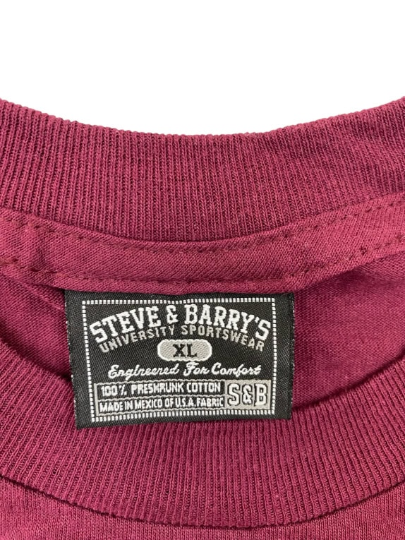 Steve & Barry’s Virginia Tech T-Shirt Μπορντό Unisex