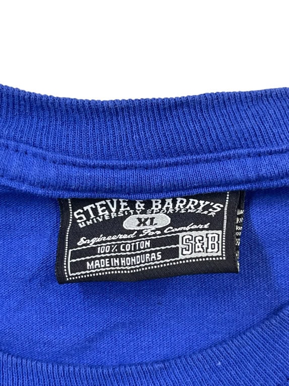 STEVE BARRYS ΜΑΚΡΥΜΑΝΙΚΗ ΜΠΛΟΥΖΑ COLLEGIATE GRAPHIC ΜΠΛΕ ΑΝΤΡΙΚΟ PRE OWNED XL