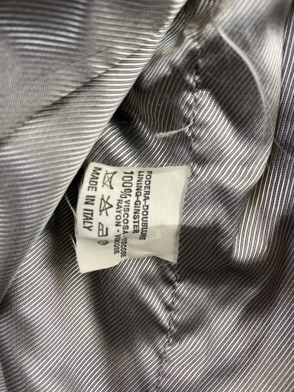 Steve Sinclair Giacca in pelle Grigio-Verde (XL)