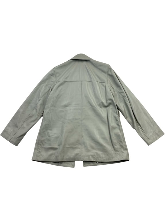 Steve Sinclair Giacca in pelle Grigio-Verde (XL)
