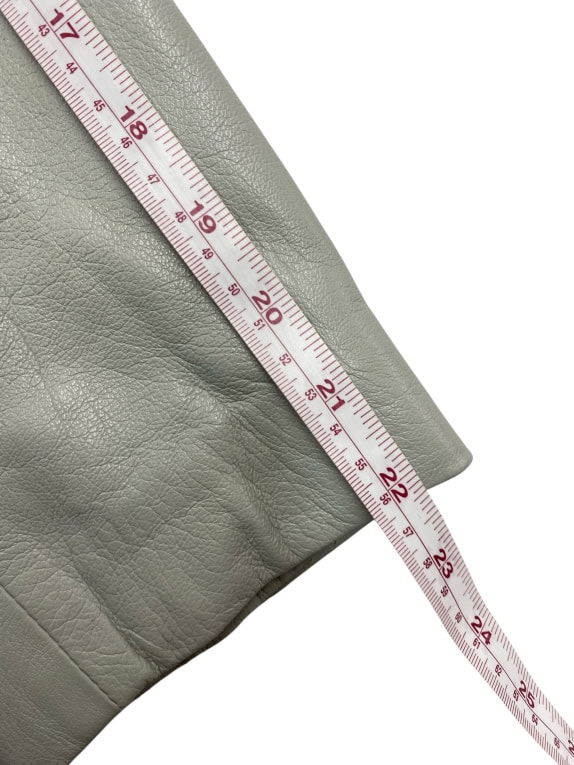 Steve Sinclair Giacca in pelle Grigio-Verde (XL)
