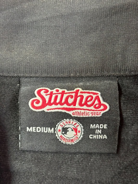 STITCHES GIACCA TRACK SPORTSWEAR NERA UNISEX PRE OWNED M