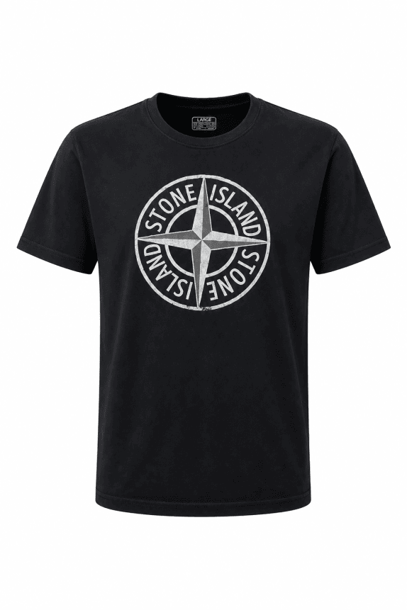 STONE ISLAND GRAPHIC TEE ΜΑΥΡΟ ΑΝΤΡΙΚΟ PRE OWNED M