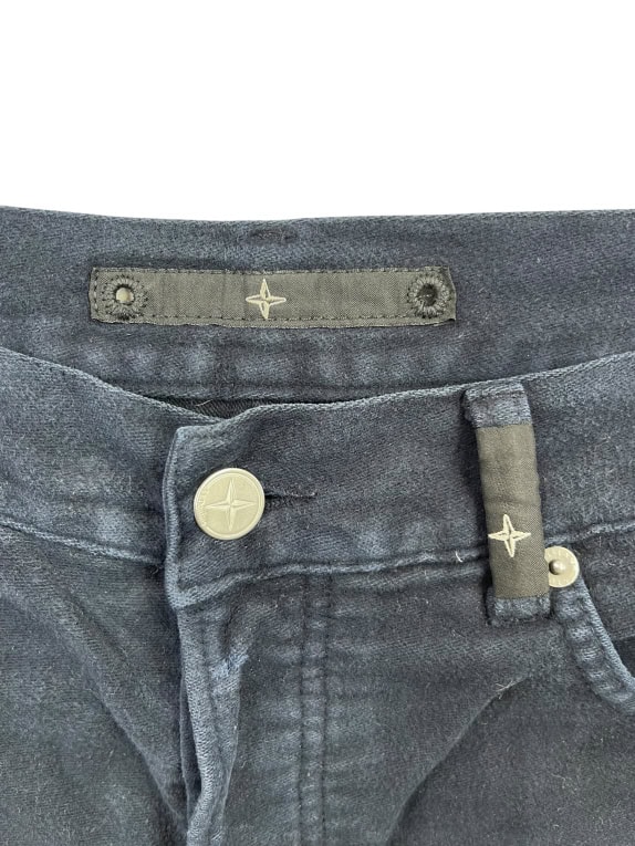 Stone Island Παντελόνι Corduroy Vintage Logo Μπλε Γυναικείο M