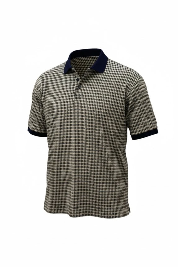 Stoneriver Outfitters Patterned Polo Μπλε-Μπεζ Unisex L