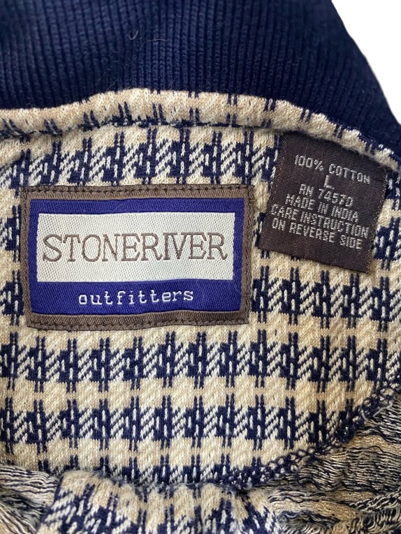 Stoneriver Outfitters Patterned Polo Μπλε-Μπεζ Unisex L