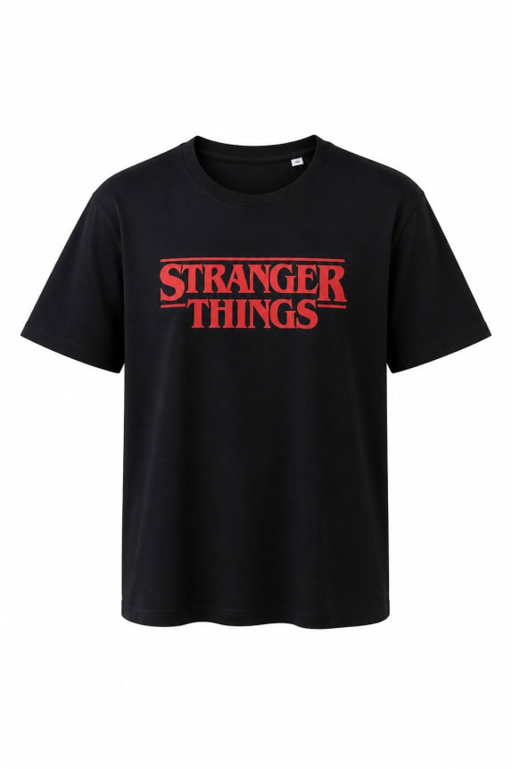 STRANGER THINGS GRAPHIC TEE ΜΑΥΡΟ ΑΝΤΡΙΚΟ PRE OWNED L
