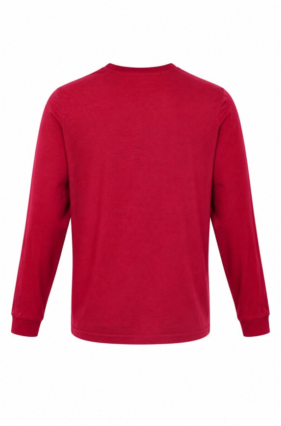 STRAUMIUM MAGLIA A MANICHE LUNGHE GRAPHIC ROSSO UOMO PRE OWNED L