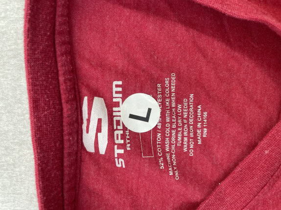 STRAUMIUM MAGLIA A MANICHE LUNGHE GRAPHIC ROSSO UOMO PRE OWNED L