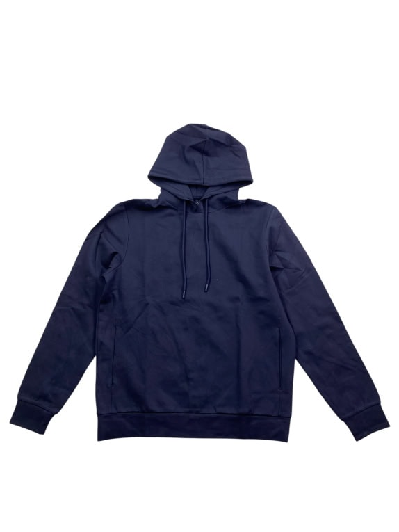 Studio Edit Felpa Hoodie Casual con Logo Blu Scuro da Uomo M