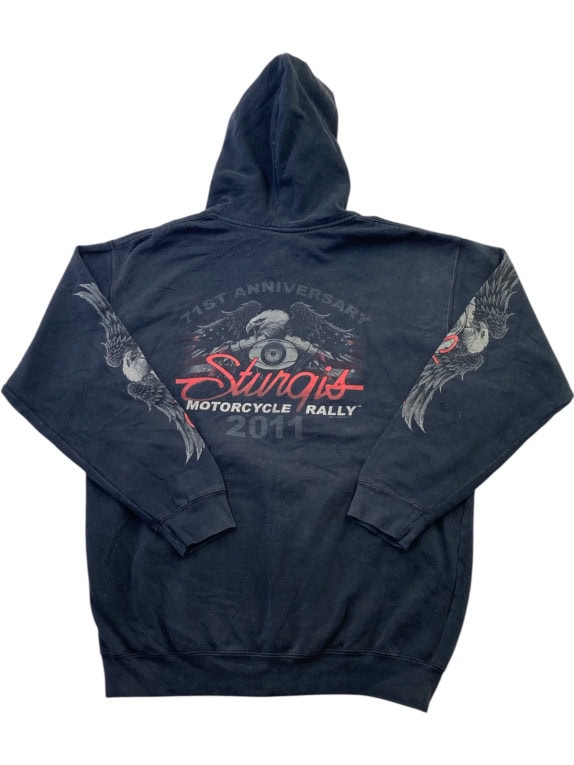 STURGIS ZIP HOODIE GRAPHIC NAVY ΑΝΤΡΙΚΟ PRE OWNED L