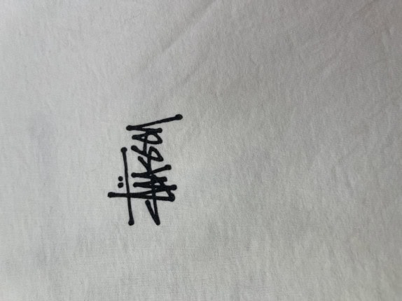STUSSY GRAPHIC TEE STREETWEAR OFF WHITE UNISEX PRE OWNED XL