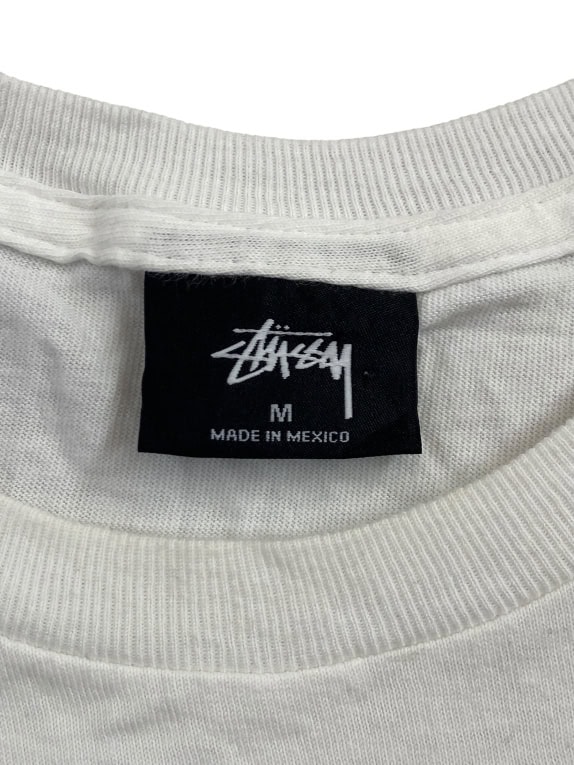 STÜSSY T-SHIRT BASIC ΛΕΥΚΟ UNISEX M pre-owned