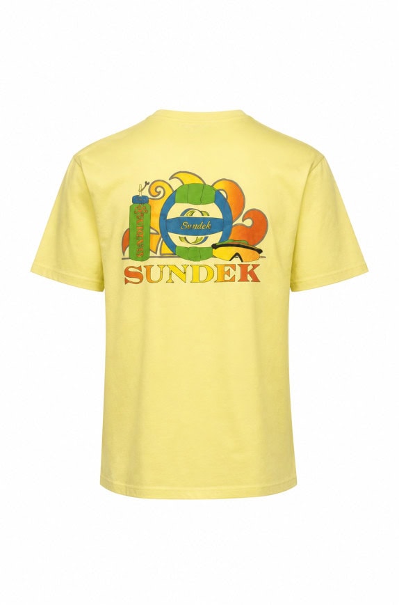 SUNDDEK T SHIRT MINIMAL ΚΙΤΡΙΝΟ ΑΝΤΡΙΚΟ PRE OWNED L