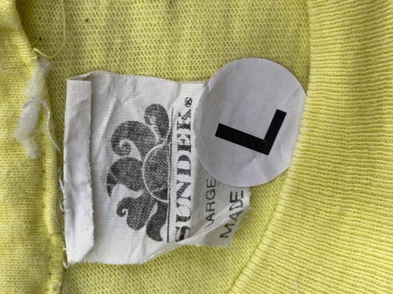 SUNDDEK T SHIRT MINIMAL GIALLO UOMO PRE OWNED L