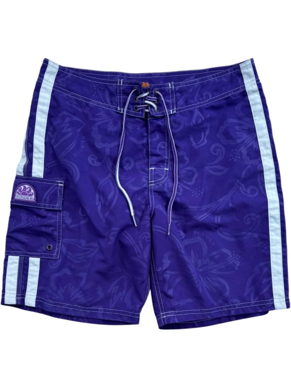 SUNDEK BOARDSHORTS SURF VIOLA UOMO PRE OWNED M