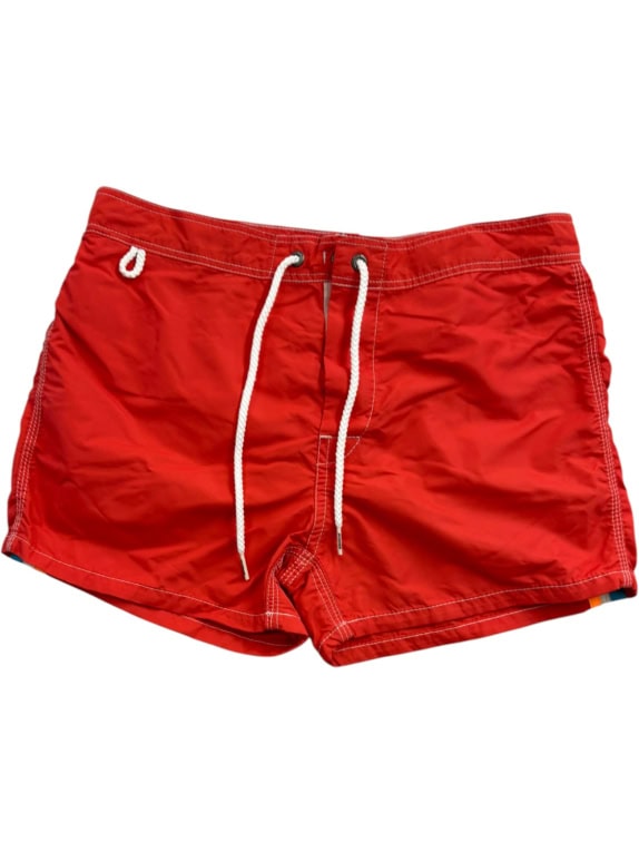 SUNDEK SWIM SHORTS MINIMAL RED MENS PRE OWNED