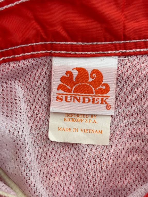 SUNDEK SWIM SHORTS MINIMAL RED MENS PRE OWNED
