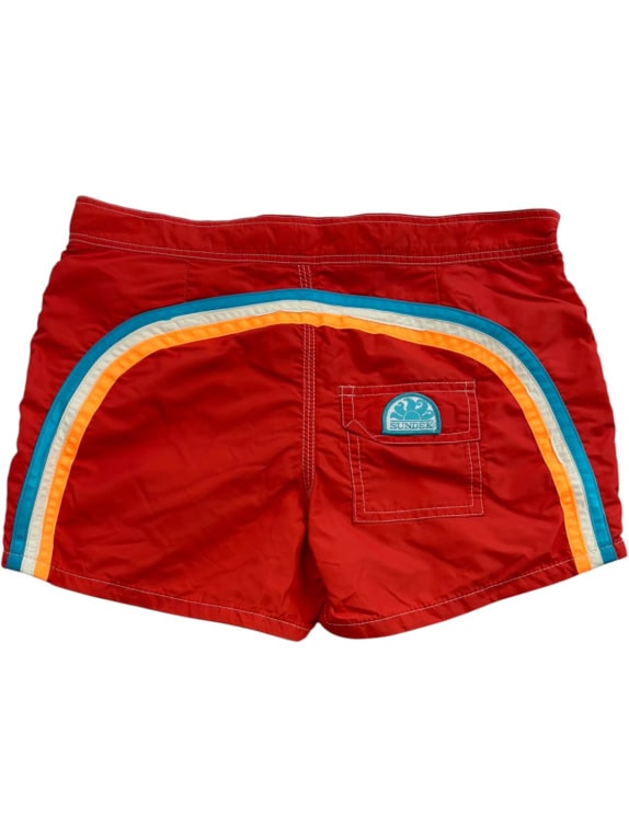 SUNDEK SWIM SHORTS MINIMAL RED MENS PRE OWNED