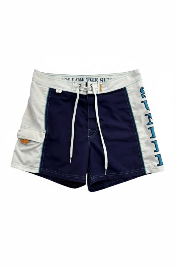 SUNDEK SWIM SHORTS MINIMAL WHITE MENS PRE OWNED S
