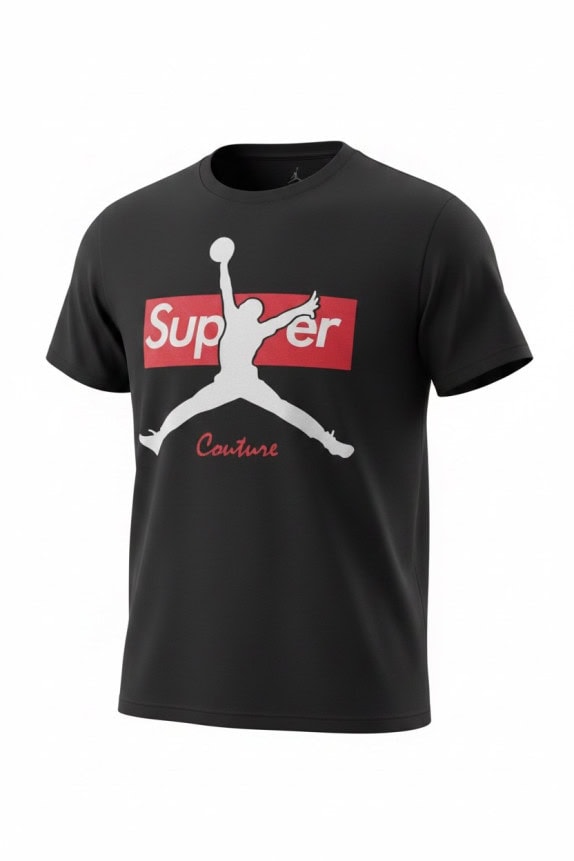SUPER COUTURE GRAPHIC TEE STREETWEAR BLACK UNISEX PRE OWNED M