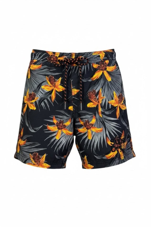 SUPERDRY ΜΑΓΙΟ ΣΟΡΤΣ TROPICAL ΜΑΥΡΟ ΑΝΤΡΙΚΟ PRE OWNED S