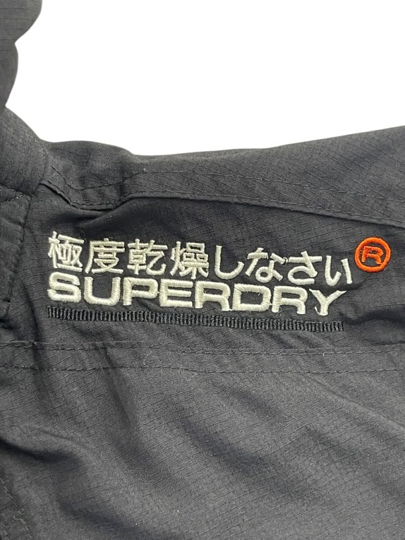 Superdry Black Hooded Jacket