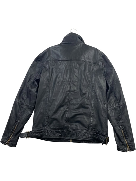 SUPERDRY RYAN ΔΕΡΜΑΤΙΝΟ JACKET VINTAGE ΜΑΥΡΟ ΑΝΔΡΙΚΟ XL