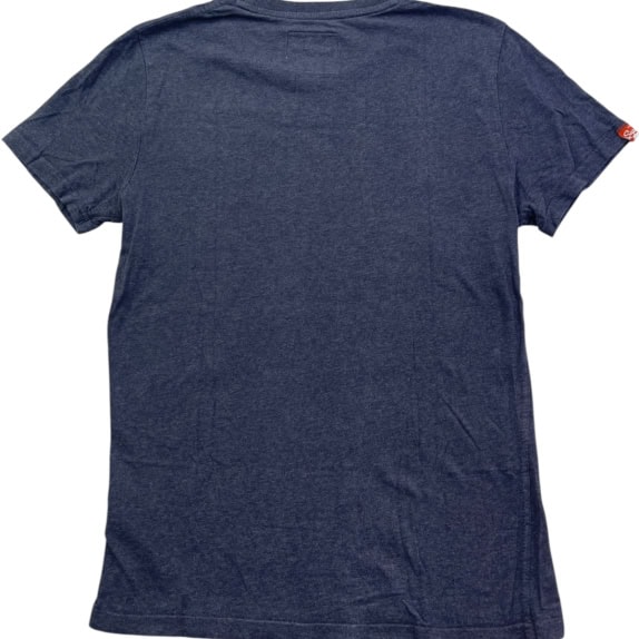 SUPERDRY T SHIRT MINIMAL NAVY UNISEX PRE OWNED M