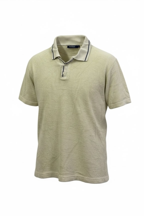 SUPERGA Polo T-Shirt Basic Beige UNISEX L