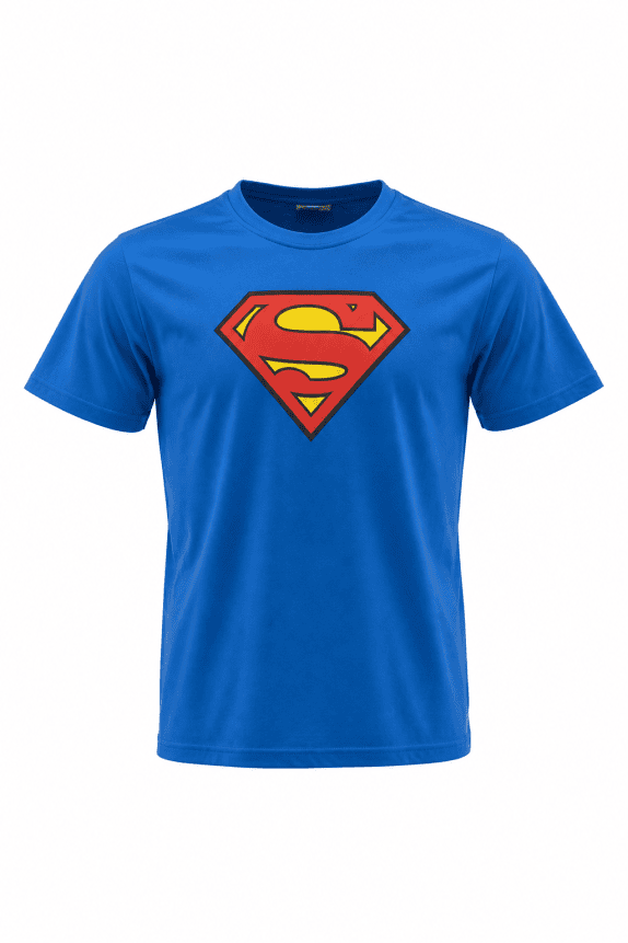 2000s SUPERMAN T SHIRT GRAPHIC BLUE UOMO PRE OWNED L