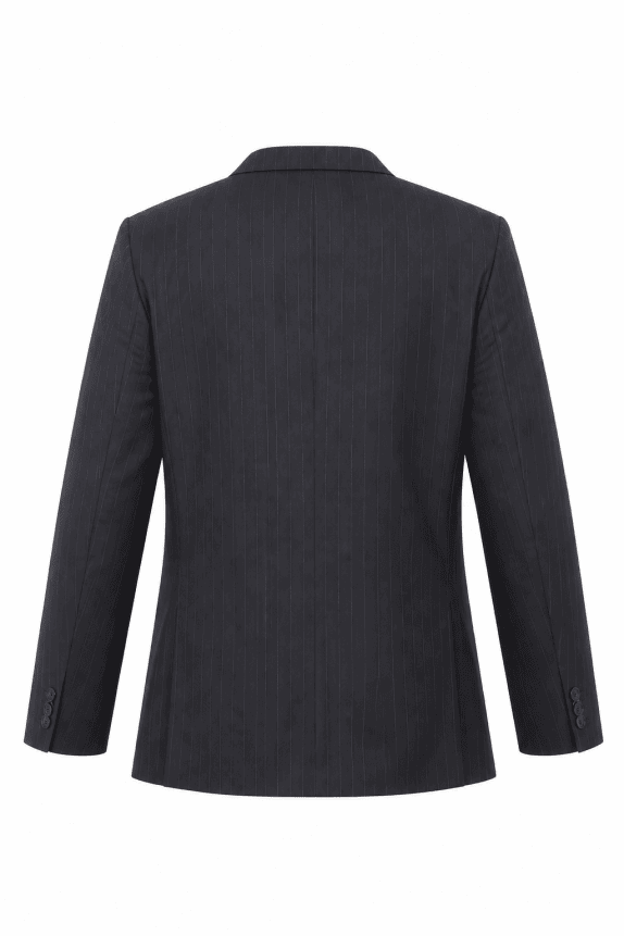 90s TAGLIATORE BLAZER A RIGHE NERO UOMO PRE OWNED L
