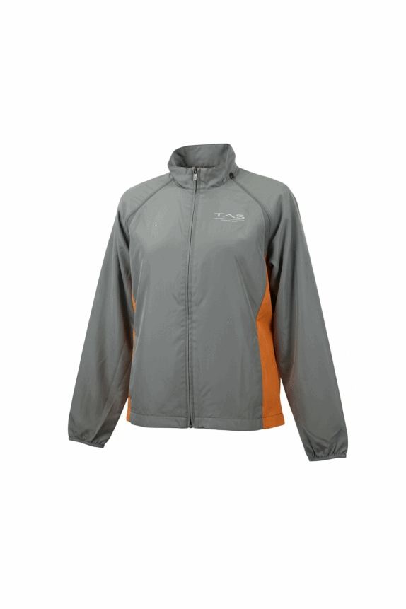 TAS Technical Wear Windbreaker Jacket Grey Orange Men’s M