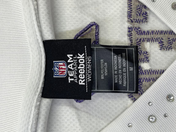 TEAM APPAREL REEBOK NFL JERSEY GRAPHIC WHITE ΓΥΝΑΙΚΕΙΟ PRE OWNED M