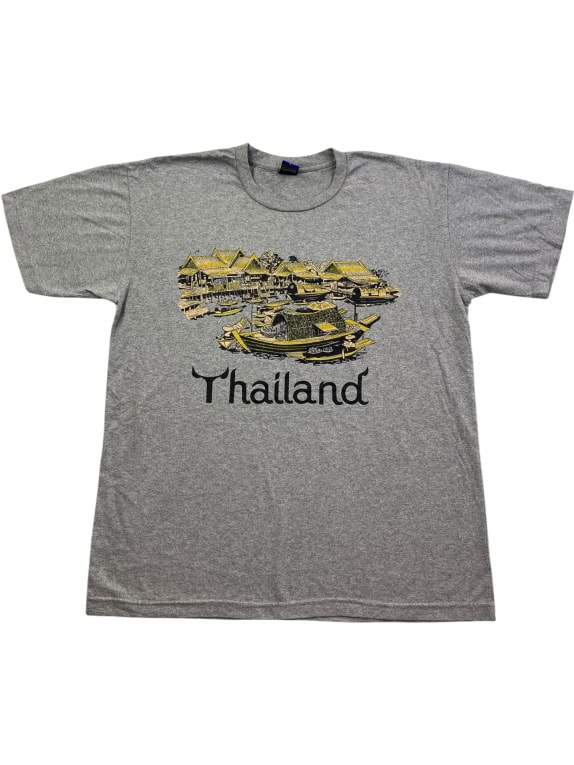 TEAM COTTON T-SHIRT THAILAND GRAPHIC GRIGIO UNISEX L