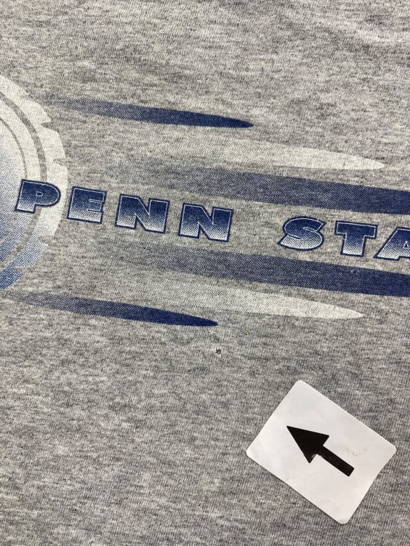 TEAM EDITION APPAREL T-SHIRT PENN STATE LOGO ΓΚΡΙ UNISEX XL