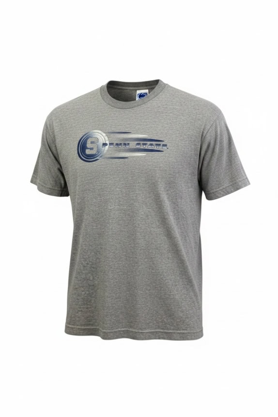 TEAM EDITION APPAREL T-SHIRT PENN STATE LOGO ΓΚΡΙ UNISEX XL