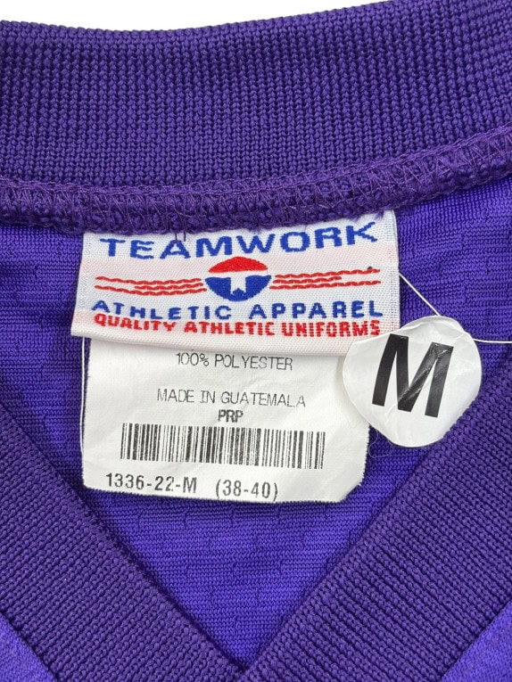 TEAMWORK FOOTBALL JERSEY SPORTSWEAR PURPLE MEN PRE OWNED M
