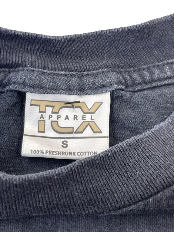 TEXAS APPAREL GRAPHIC TEE STREETWEAR BLACK ΑΝΤΡΙΚΟ PRE OWNED S