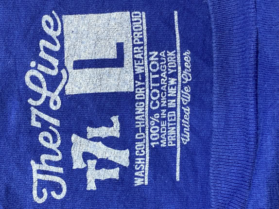 THE 7LINE GRAPHIC TEE ROYAL BLUE ΑΝΤΡΙΚΟ PRE OWNED XL
