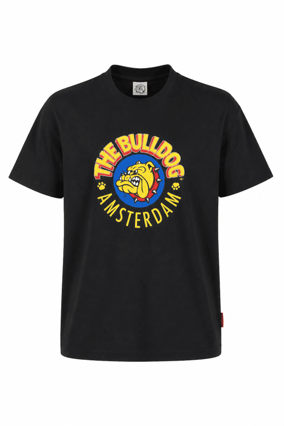 THE BULLDOG T SHIRT GRAPHIC NERO UOMO PRE OWNED XL