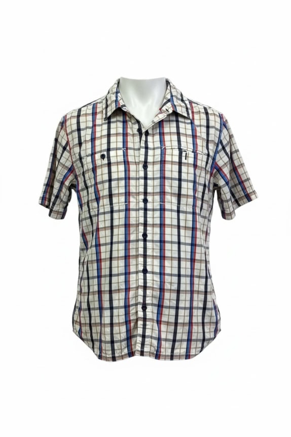 THE NORTH FACE ΑΝΔΡΙΚΟ ΚΟΝΤΟΜΑΝΙΚΟ ΠΟΥΚΑΜΙΣΟ CHECK PATTERN OUTDOOR MULTICOLOR L