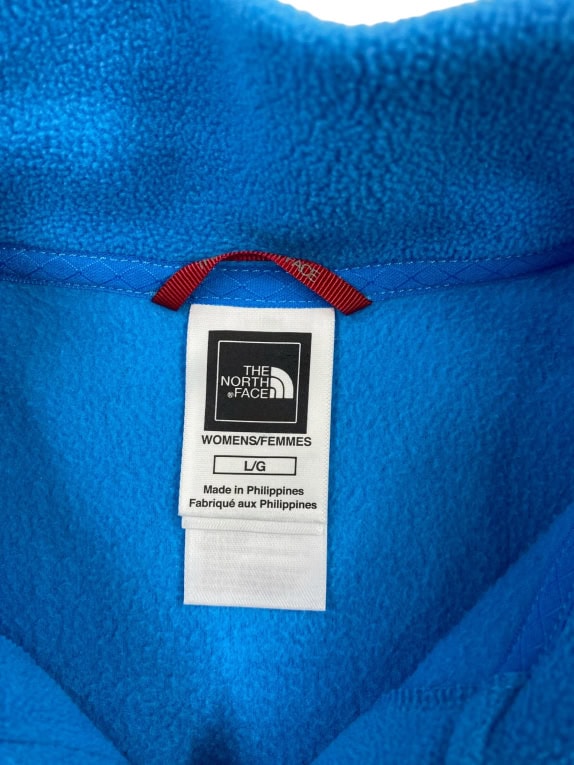 THE NORTH FACE PILE OUTDOOR LOGO BLU DA DONNA L