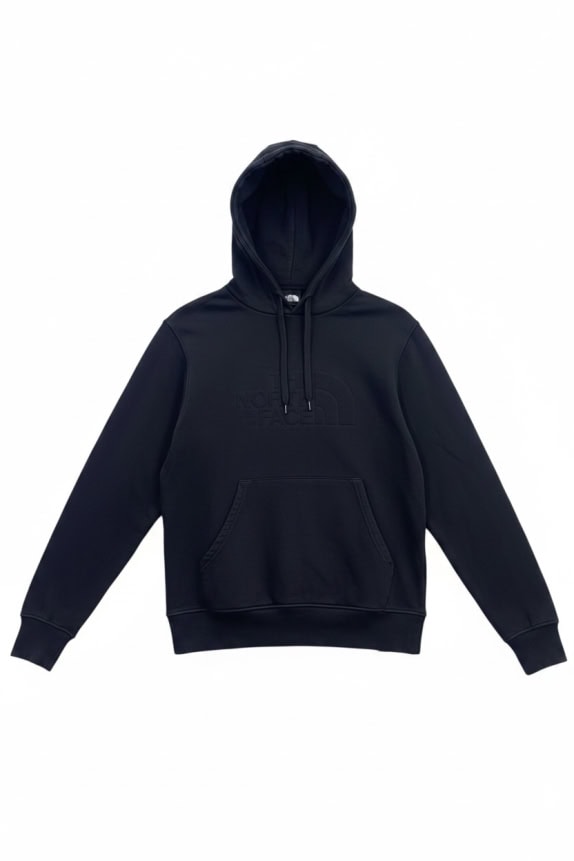 The North Face Hoodie Nero con logo in rilievo Unisex M