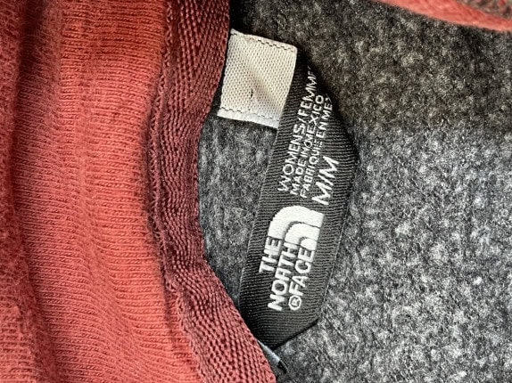 THE NORTH FACE HOODIE STREETWEAR ΓΚΡΙ ΚΟΚΚΙΝΟ ΓΥΝΑΙΚΕΙΟ PRE OWNED M