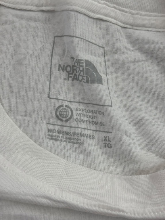 THE NORTH FACE LONG SLEEVE LOGO SHIRT WHITE UNISEX XL